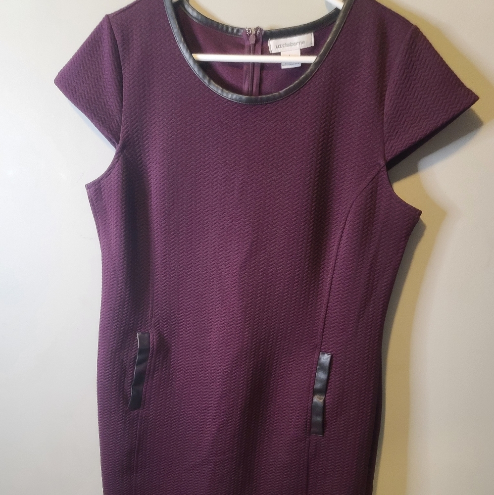 Liz Clairborne size large deep purple dress